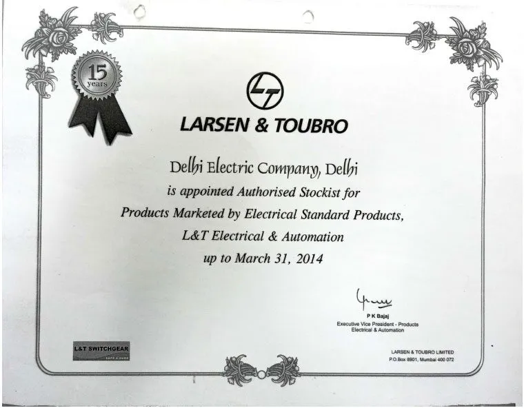 Performance Certificate